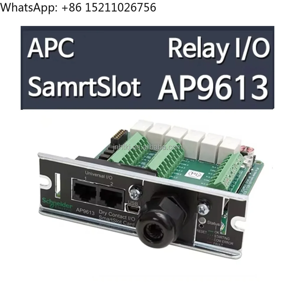 APC AP9613 APC Dry Contact I/O SmartSlot Card APC Additional Management Cards and Options Output Relays and Input Contacts
