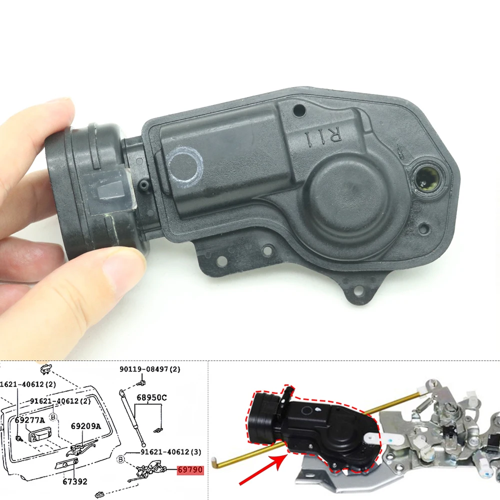 

Для Toyota Land Cruiser LC100 4700 4500 Lexus LX470 1998-2007 задний багажник задняя дверь замок управление приводом двигателя