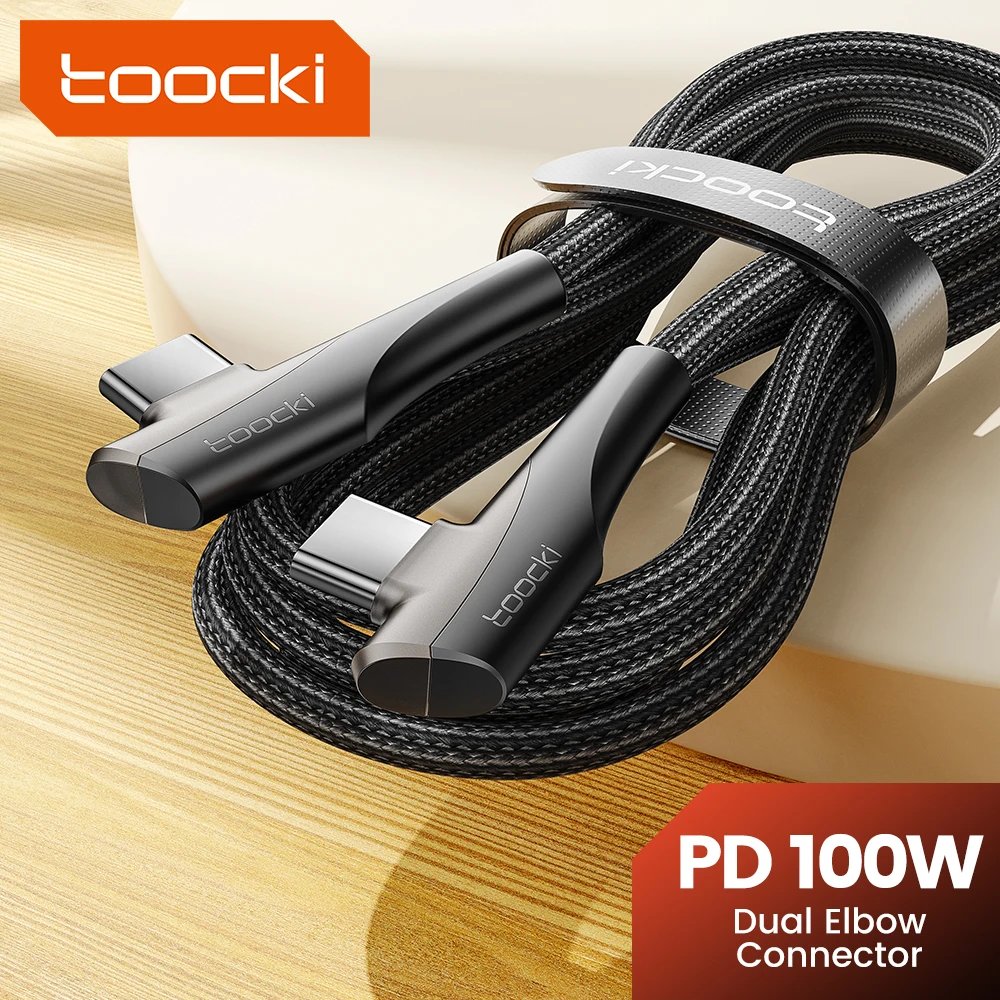 Toocki PD100W Cavo USB C a C per Samsung S22 S20 Xiaomi Oneplus POCO Cavo di ricarica rapida Tipo C per iPhone 15 Pro Max Cavo dati