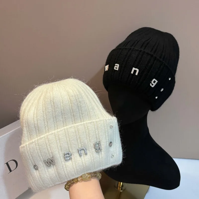 

​​2025 Winter Plush Rabbit Hair Knit Hat Women Oversized Pom Pom Ear Flap Windproof Beanie Warm Snow Cap Outdoor Free Shipping​​