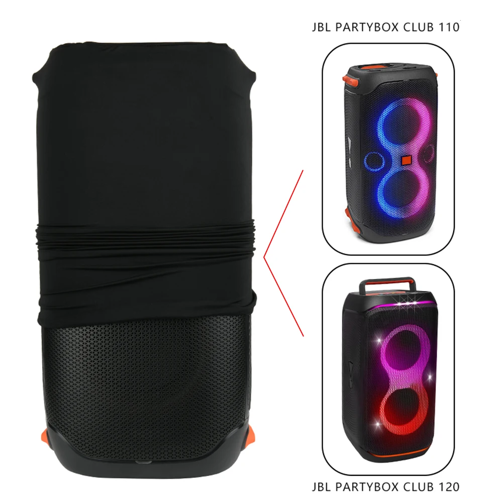 Elastic Dust Cover Outdoor Speaker Protective Cover Stretch Speaker Cover for JBL PartyBox Club 110/120 Speaker