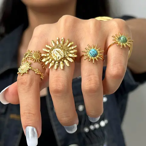 6 best sales सनबर्स्ट रिंग - №3