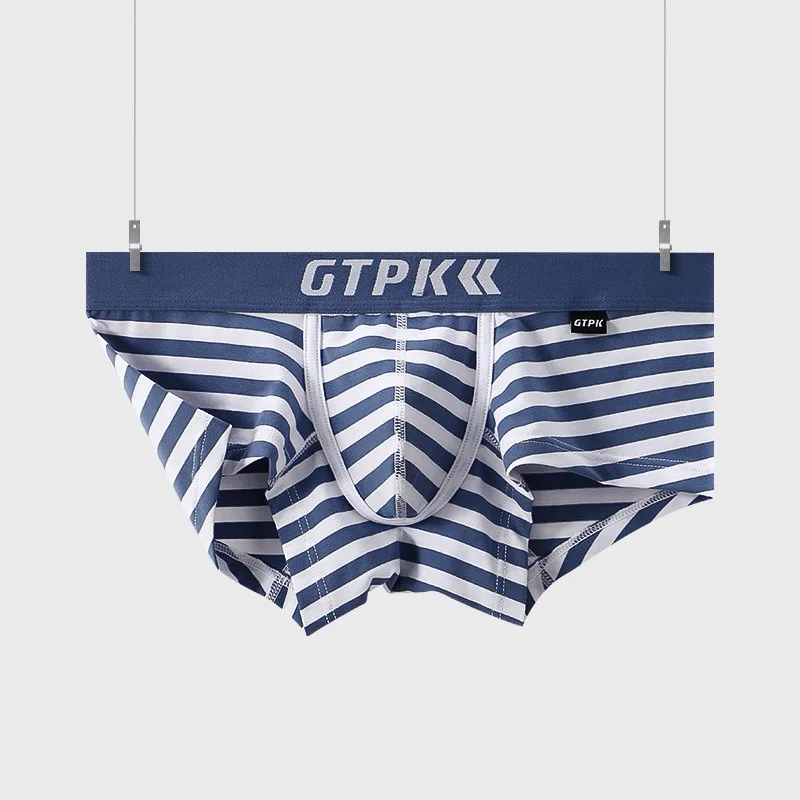 Men's Underwear Japanese-Style Cotton Briefs Comfortable and Breathable Classic Stripes Boxers Shorts