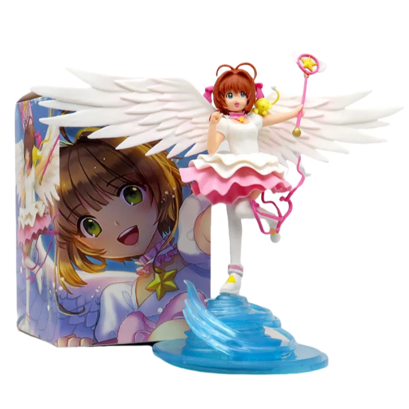 在庫 21 センチメートルアニメカードキャプターさくらフィギュア木之本桜立ちアニメーション模型玩具ギフト収集装飾装飾品
