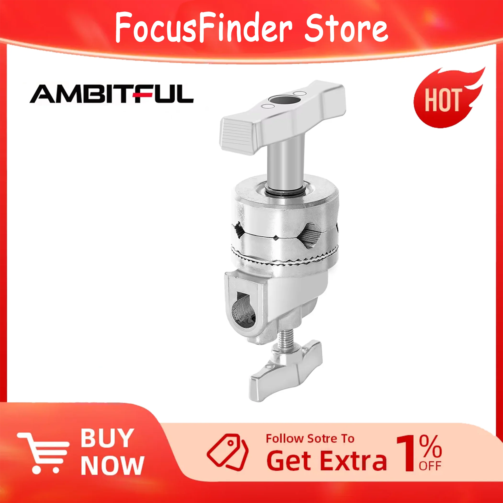الثقيلة قبضة رئيس 1.5 سنتيمتر 15 مللي متر C حامل تصاعد محول حامل معدني التصوير ل ضوء حامل تمديد بوم الذراع