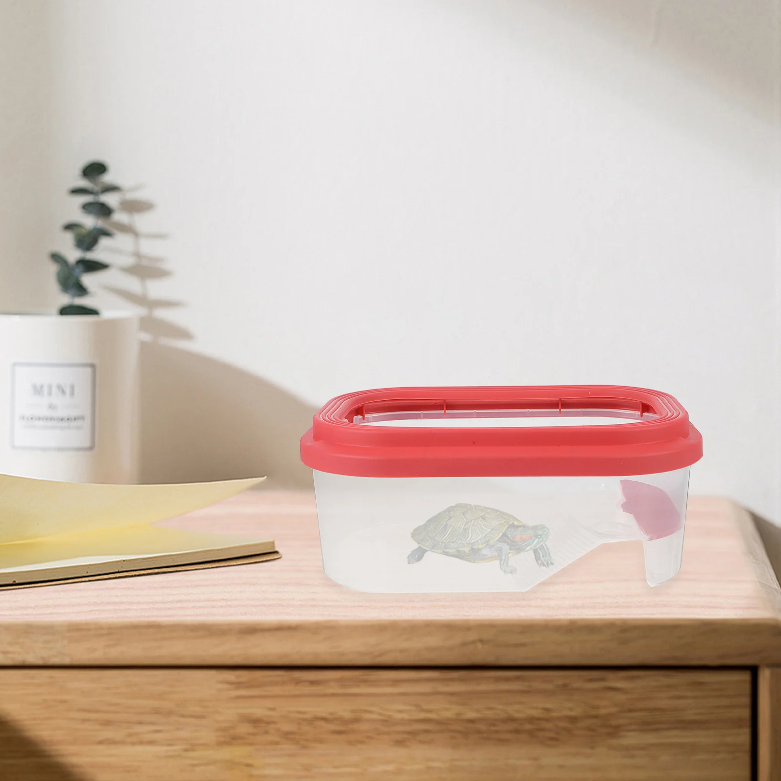 

Extra Large Turtle Habitat with Sunbathing Platform Landscape Indoor Reptile Tank for Healthy Turtle Growth