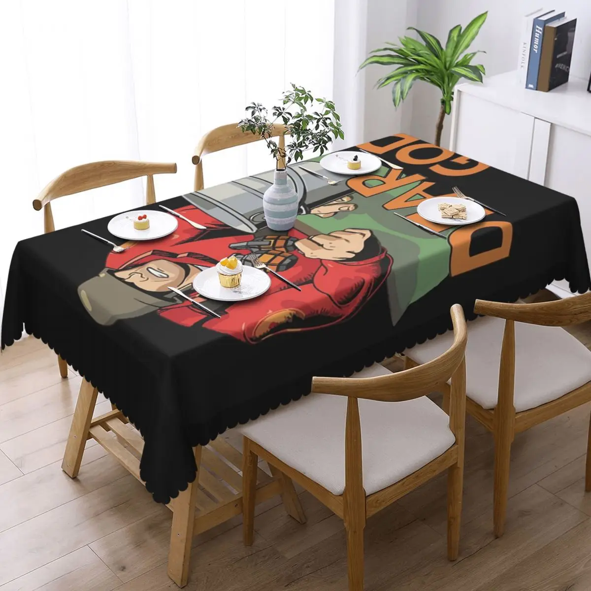 Team Fortress 2 Merch This Is A Bucket Rectangular Tablecloth Oilproof Table Cover for Festival Party Decorations Table Cloth