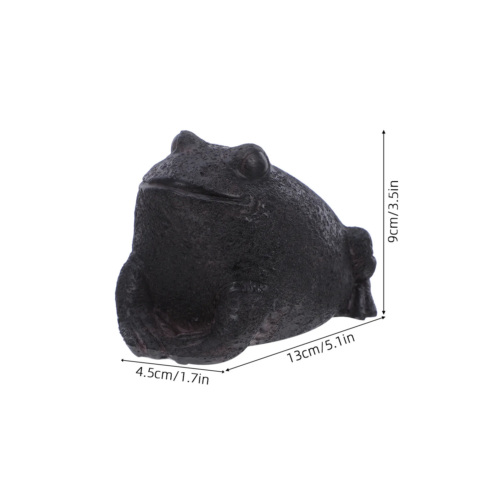 Frog Shape Garden Outdoor Key Hider Waterproof Resin Animal Key Storage Box for Lawn Decoration Garden Trinkets Box