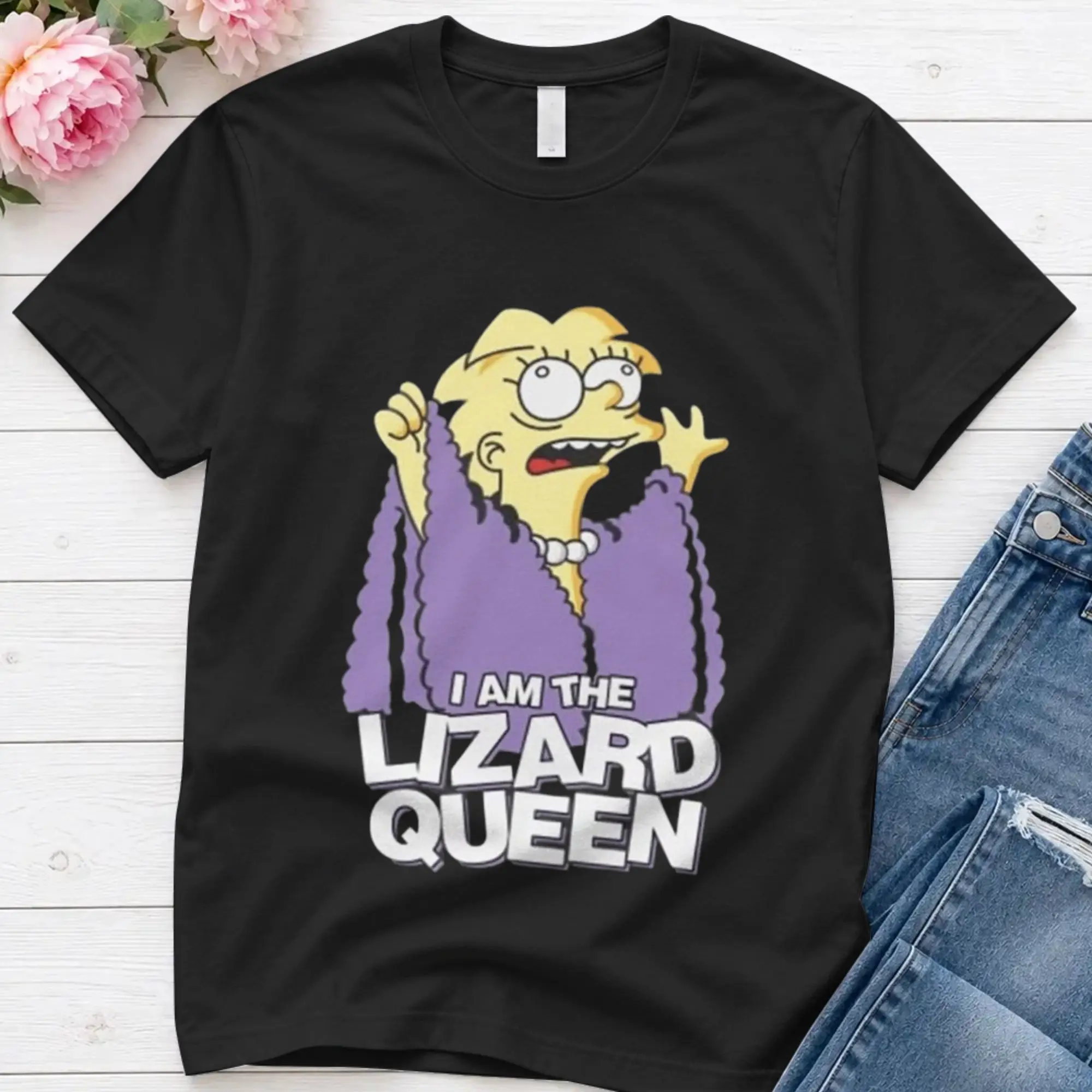 Simpsons   T-Shirt Beach Simpsons Harajuku T Shirts Men 100% Cotton O-Neck Plus Size 5XL Tees Short Sleeve Y2K Casual Tshirt