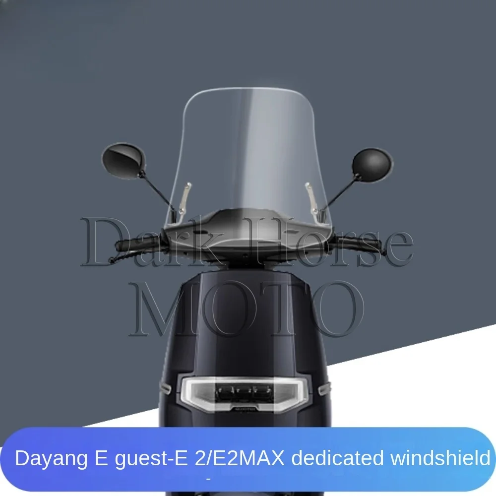 

Motorcycle E2 Windshield E2MAX Front Windshield Modified Windshield Heightening FOR Dayang E2 E2MAX E