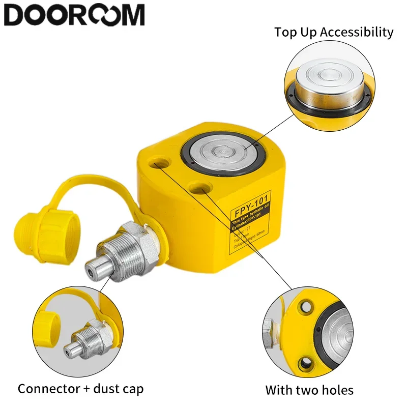 DOOROOM 5T/10T/20T/30T/50T Portable Hydraulic Lifting Jack Split Hydraulic Booster Hydrocylinder for Shipbuilding Construction