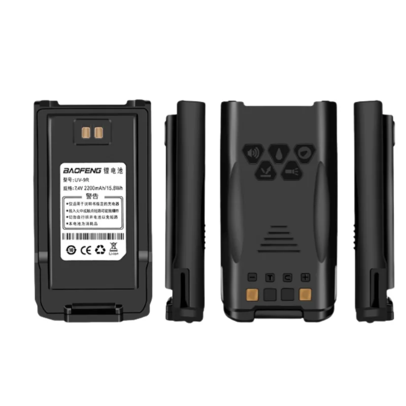 

7.4V UV-9R Pro Li-ion Battery Baofeng Walkie Talkie BL-9 Batteria IP68 Waterproof Support Type-C Charge for UV-9R Plus UV-XR