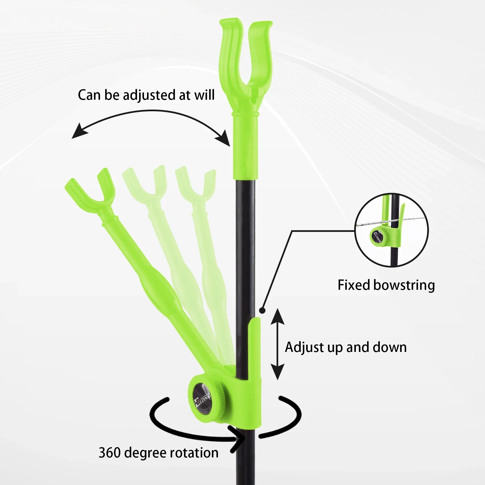 1PC Green New Arrival Archery Bow Holder Recurve Compound Folding Bow Stand For Archery Outdoor Shooting Hunting