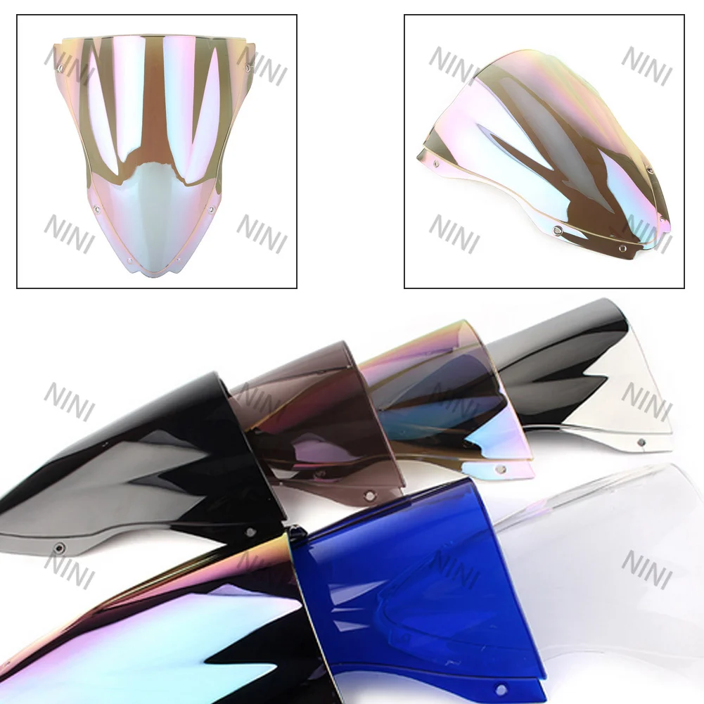 

Motorcycle For Kawasaki Ninja ZX10R ZX-10R ZX 10R 2016-2021 2022 screen Double Bubble Windshield Deflector Protector WindScreen