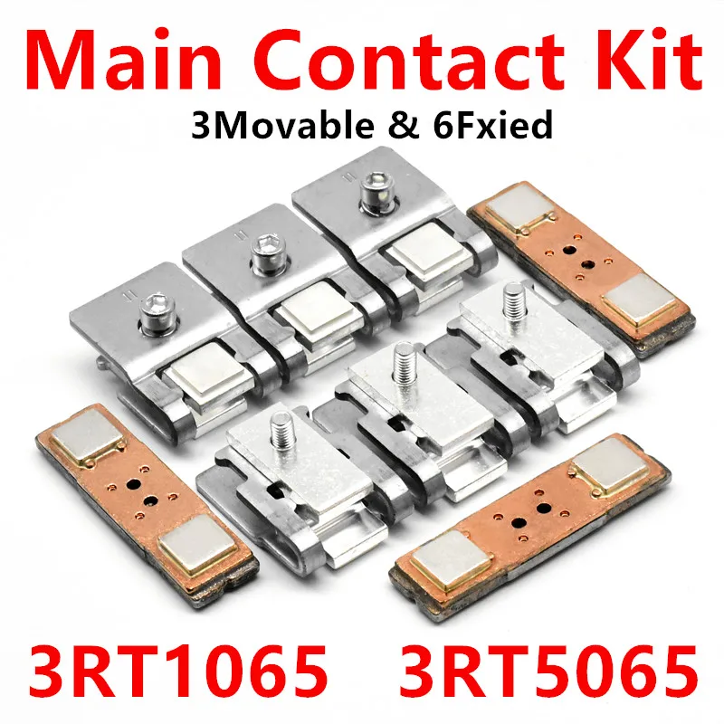 

3RT1965-6A Replacement Contact Kit for 3RT1065 Contactor Spare Parts Moving and Stationary Contact 3RT5065 Main Contact Kit