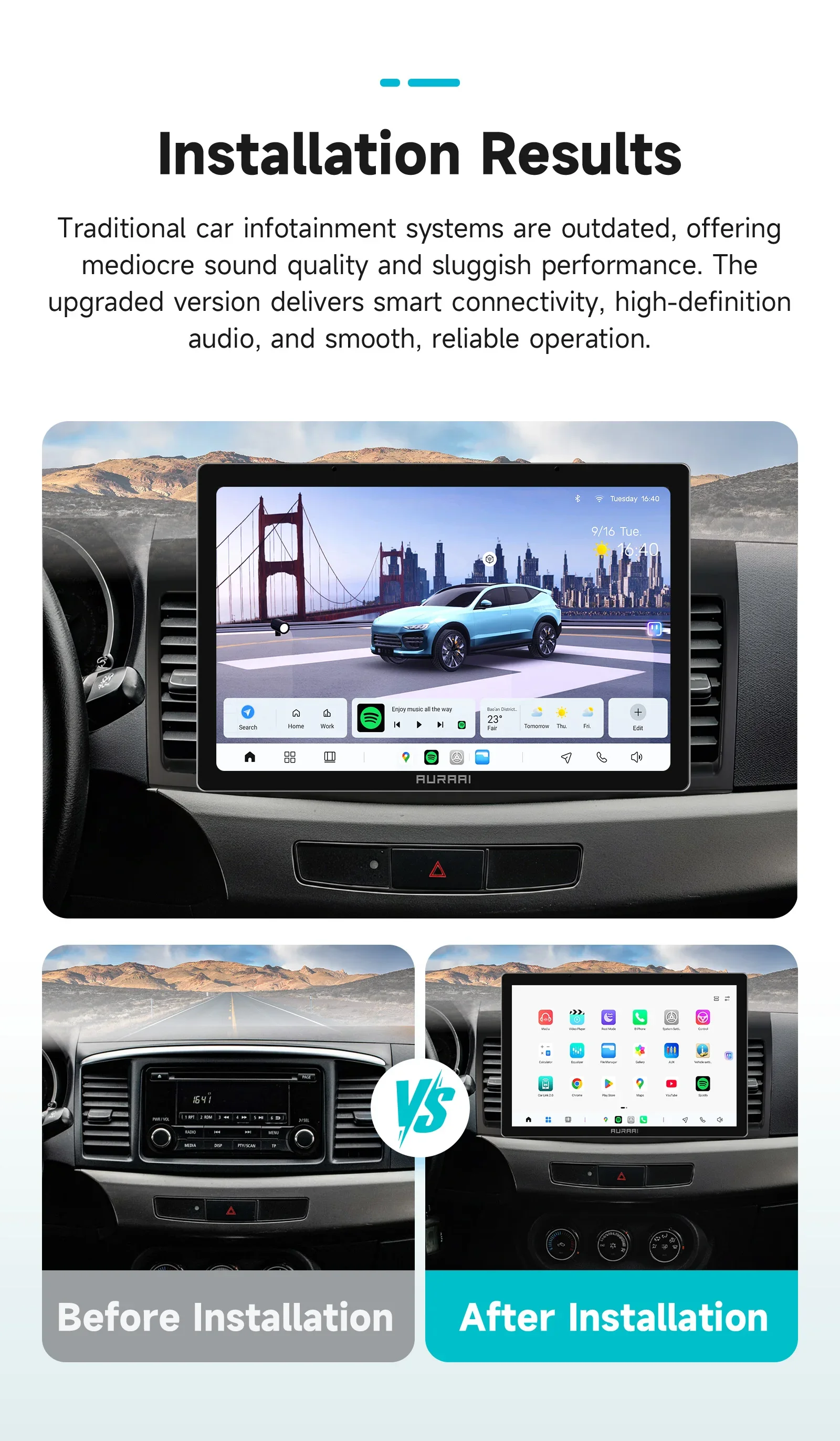 Car Radio For Mitsubishi Lancer 2007-2012 (Only for LEFT driving)  Android Auto Car Intelligent System ADAS Carplay 4G 360Camera