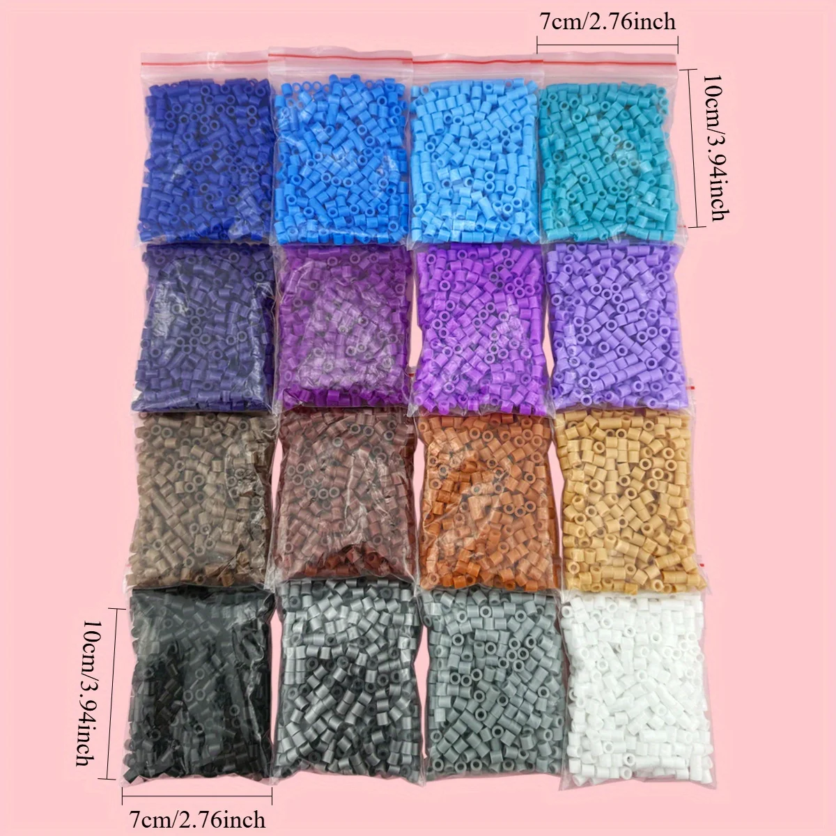 16色5mmメルトビーズ補充キットDIY手作りおもちゃアクセサリー工芸品パズル作成用 |   女の子へのギフトに最適なヒューズビーズ