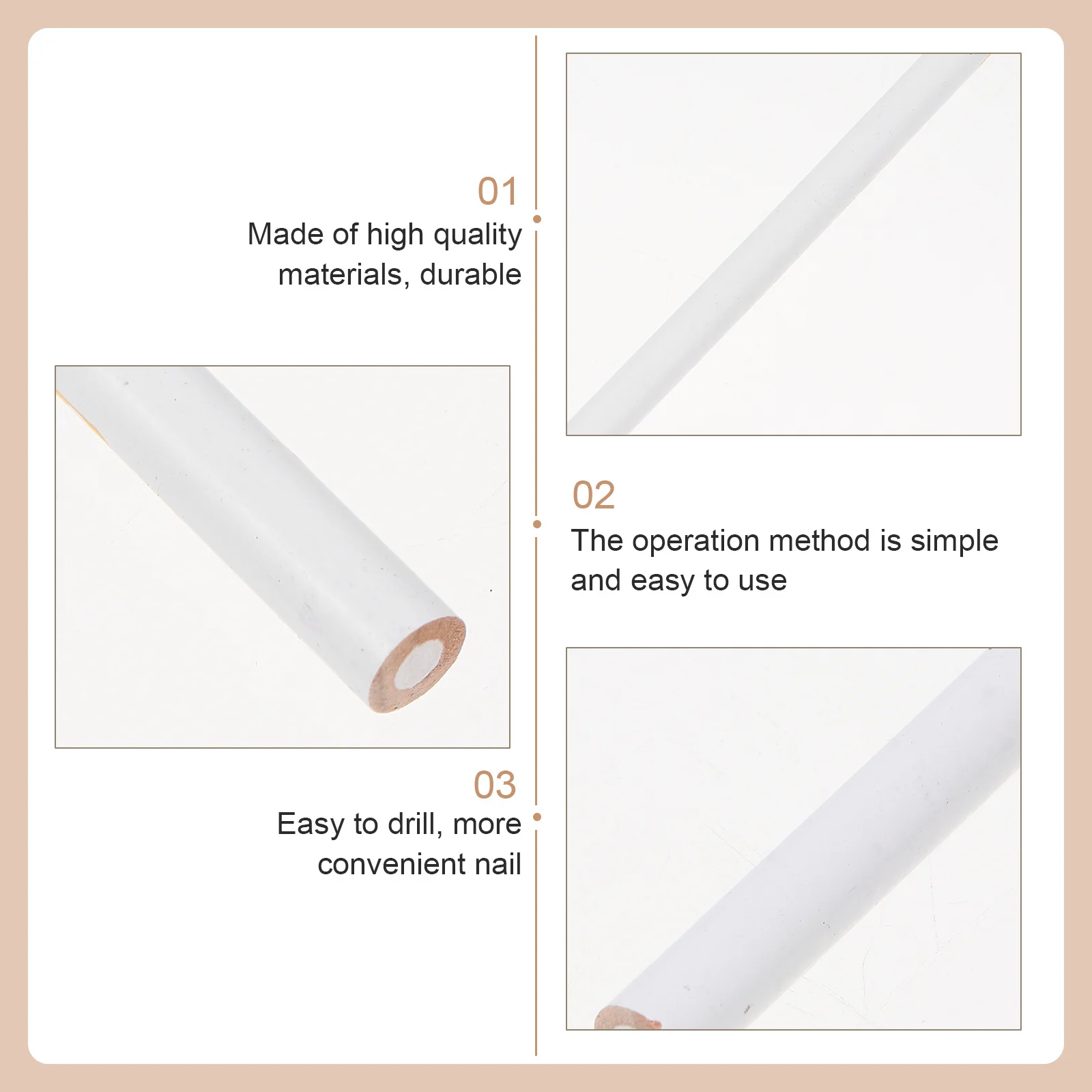 Set di penne per nail art da 30 pezzi Strumento professionale per disegno manicure Regalo artigianale per manicure fai-da-te per ragazze Strumento per nail art bianco