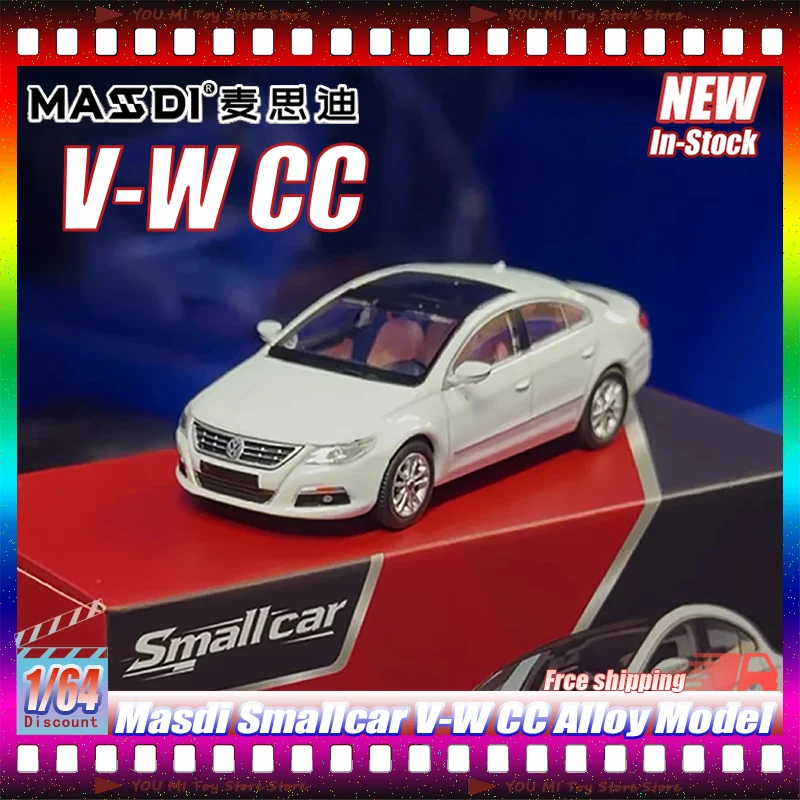 

Новая коллекционная модель автомобиля 1:64 Masdi Smallcar V-W CC, литая под давлением, из сплава, миниатюрная, для детей, игрушка, подарок, украшение