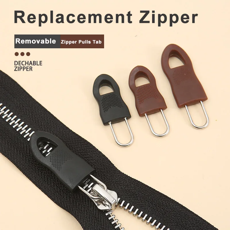 5/10Pc Sostituzione Zipper Slider Pull Estrattore End Fit Corda Tag Abbigliamento Zip Fixer Fibbia rotta Zip Cord Tab per Bagagli Zaino