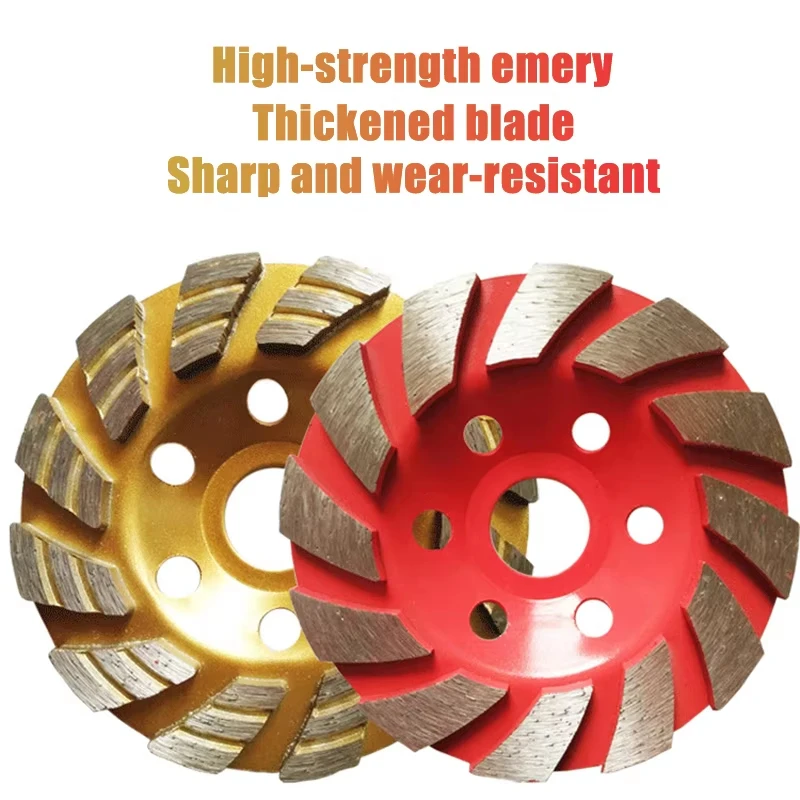 

Diamond Grinding Wheels Heavy Duty Turbo Row Diamond Cup Grinding Wheel Angle Grinder Disc for Granite Marble Masonry Concrete
