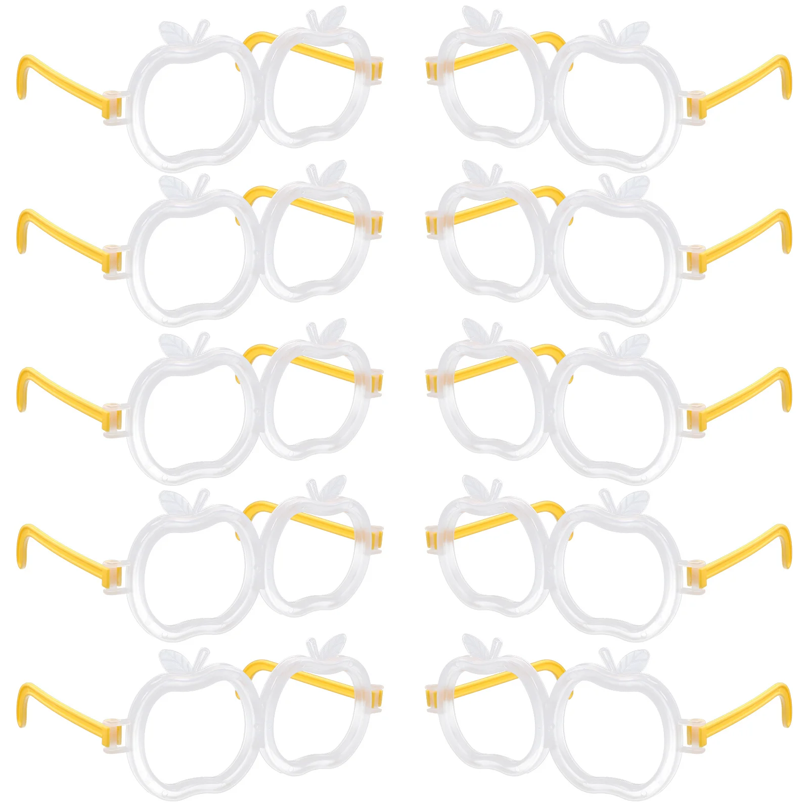 10Pcs Light Up Apple Glasses Eyewear for Concerts Weddings School Fundraisers Festival Costumes Disco Outdoor