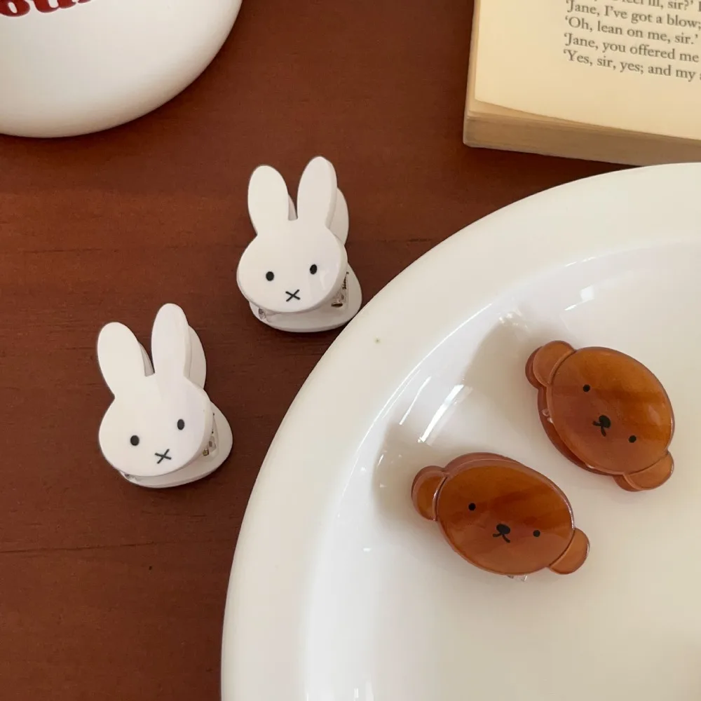 Kawaii Miffy Mini Hair Clip Boris Sweet and Cute Hairpin Edge Clip Hair Accessory for Girls Decoration Gift Toys