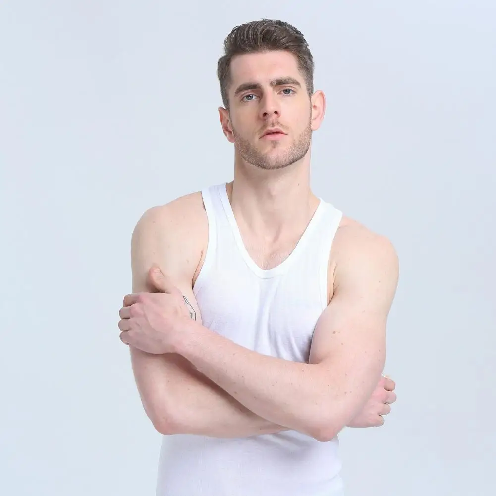 Men Tank Tops Fitness Gym Workout Undershirt Sleeveless T-Shirt Male Sweatshirt Bodybuilding Singlets Running Vest Pullovers