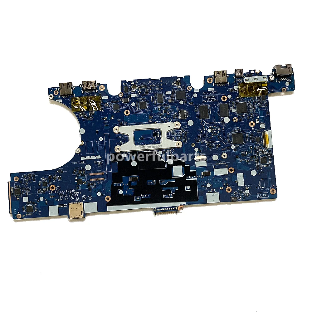 Imagem -02 - Computador Portátil Placa-mãe para Dell Latitude 7450 E7450 Placa do Sistema com I55300u Cpu 0yffxg Cn0yffxg Usado Trabalhando Bem Zbu11 La-a963p