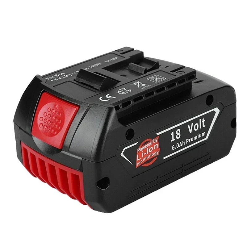 for Bosch 18V Battery 6.0Ah Electric Drill 18V Rechargeable Li-ion Battery BAT609 BAT609G BAT618 BAT618G BAT614 Charger