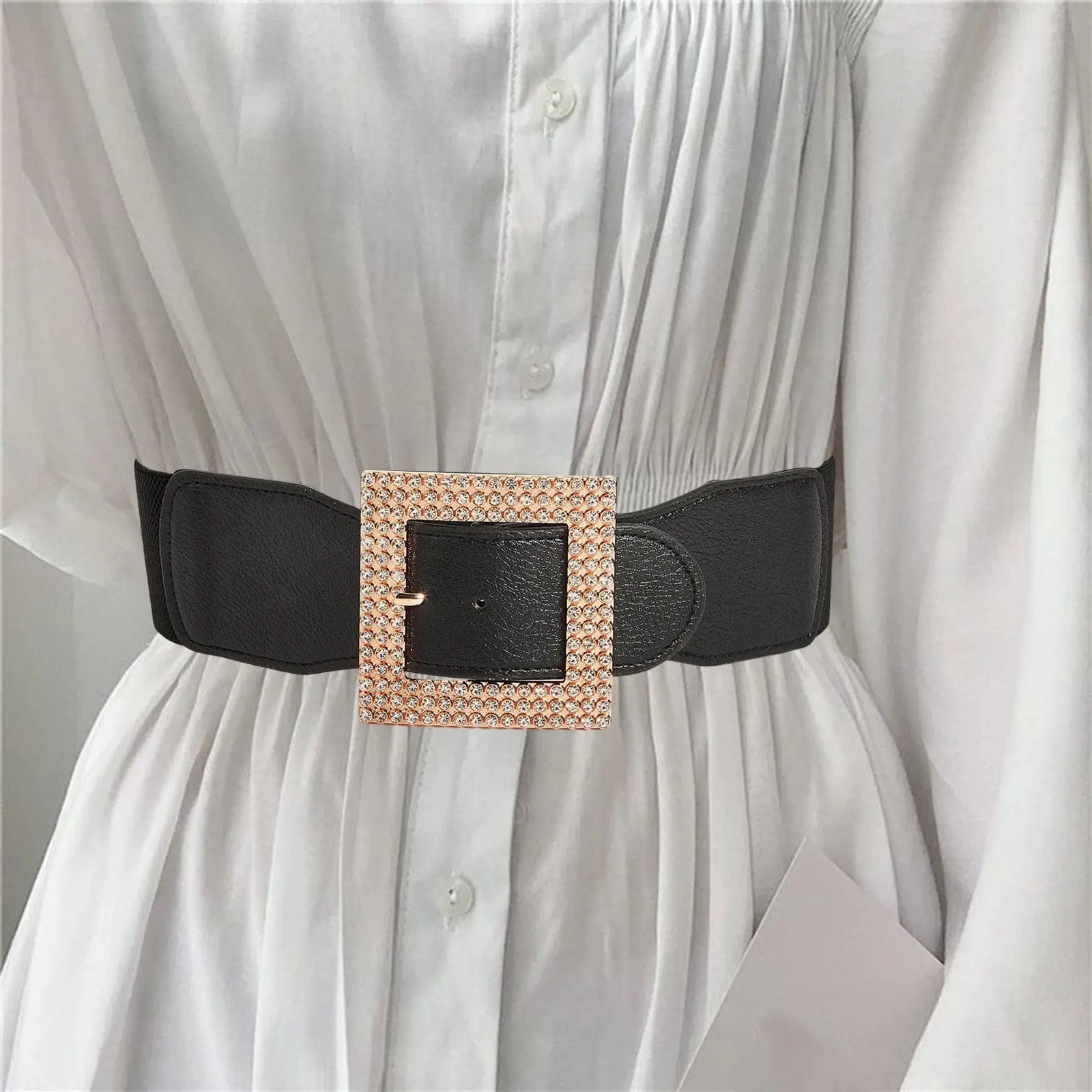 حزام عريض للنساء على الطراز القديم يوفر حزام خصر مطاطي للسيدات #4