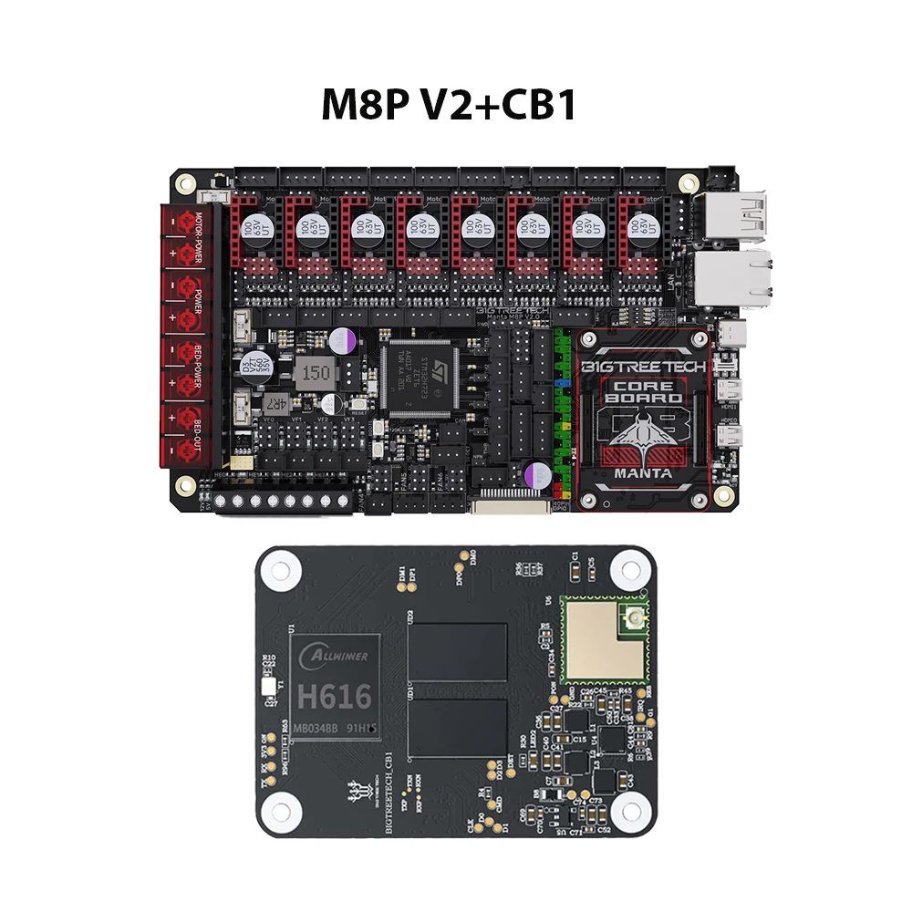 BIGTREETECH Manta M8P V2.0 Moederbord STM32H723ZE 32bit voor Klipper Raspberry Pi Voor Voron V0 Ender 3 3D Printer Control Board