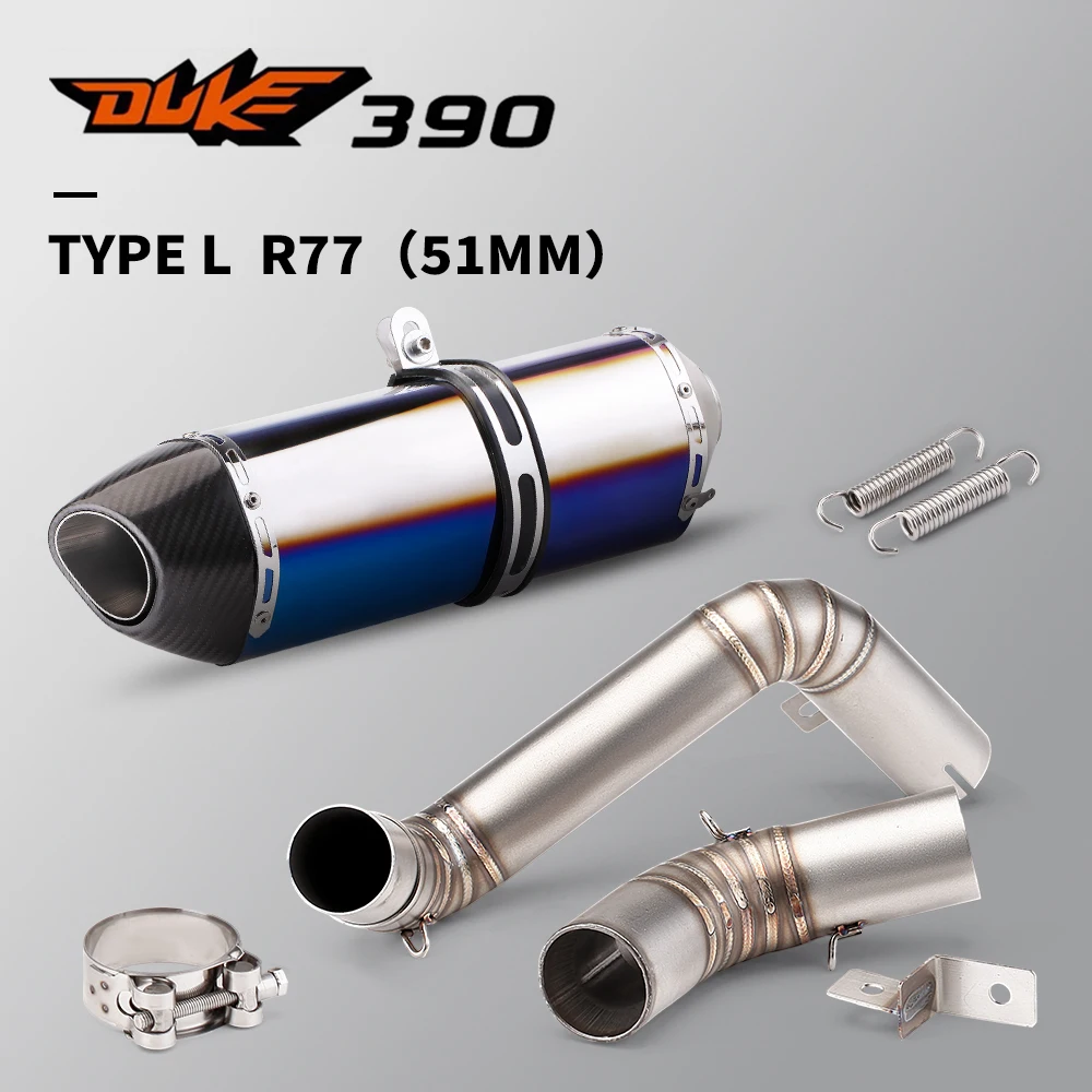 

Для Duke 125 250 390 2012-2017 средняя труба Link Connect аксессуары для двигателя DUKE 125 DUKE 200 мотоциклетная полная выхлопная система