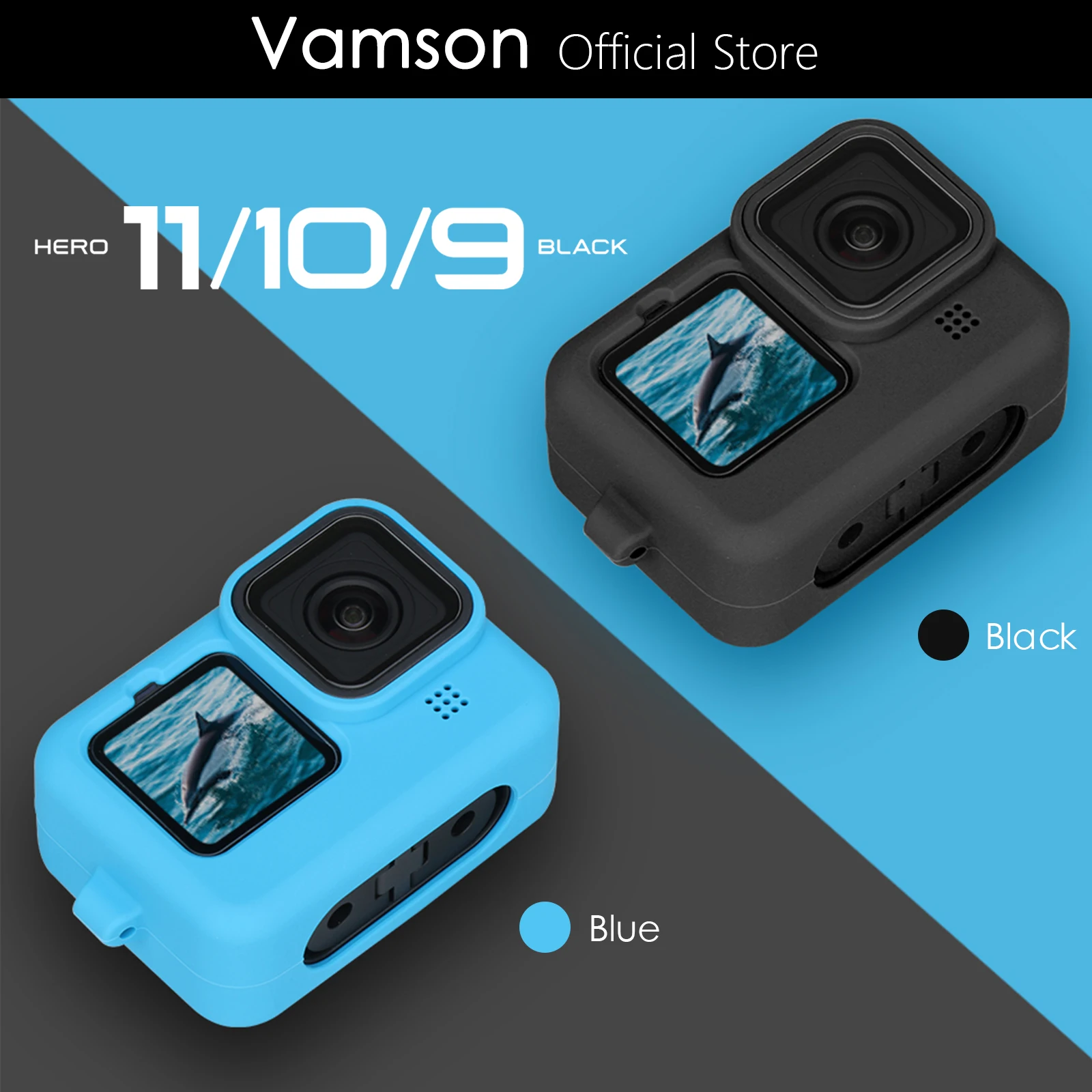 for Gopro Hero 12 11 10 Black Soft Silicone Case for Go pro Hero 10 9 Silicone Protective Full Cover Shell Camera Accessorie