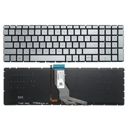 US Laptop Keyboard With Backlit for HP 15-BS000 15-BS009CA 15-BS013DX 15-BS014CY 15-BS015CY 15-BS015DX 15-BS016CY Silver