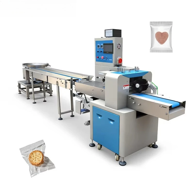 High Speed High-Accuracy Multi-Function Pillow Packing Machine Automatic Flow Wrapper for Bags/Film/Foil Packaging New