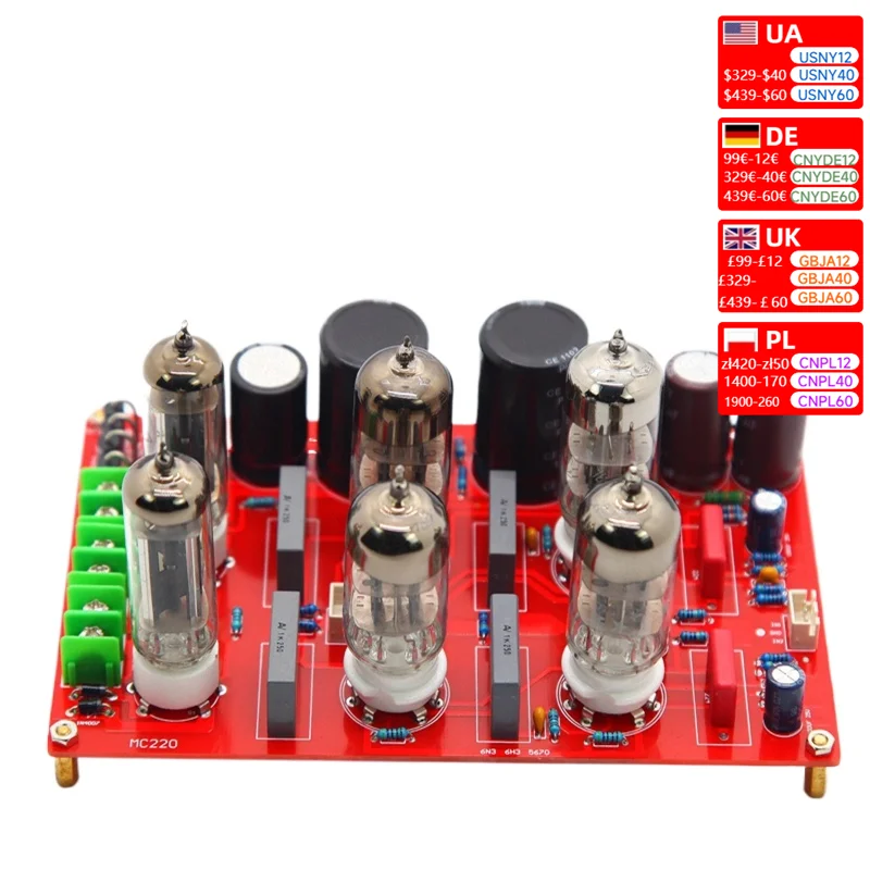 MC220 fever gallbladder pre stage board name machine circuit HIFI electronic tube amplifier 6N3H3n   