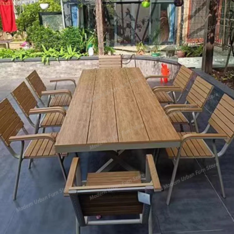 Courtyard Balcony Outdoor Tables Luxury Nordic Lounge Minimalist Outdoor Tables Modern Armchair Jardin Mobiliario Furniture