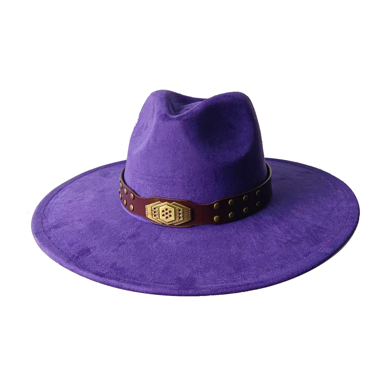 Vegan Suede Hat Fedora Wide Brim Hat Men Women Hat Top Hat Rancher Hat Vegan Suede Hat Wholesale  sombrero chapeau femme