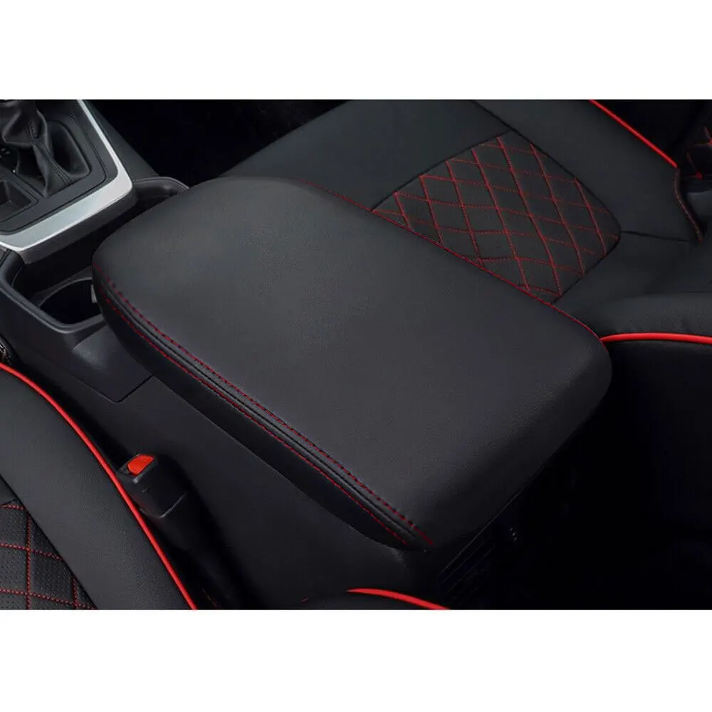 Center Console Lid Armrest Cover Leather Interior Car Armrest Pad Protection Mat for Toyota 4Runner 2010-2022Car Accessories Set