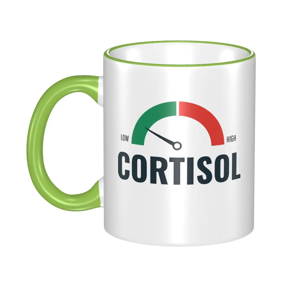 

Funny Low Cortisol Levels Gift Mug for Friends Novelty Humor Coffee Cup Birthday Present for Office