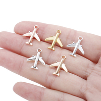 30pcs 17*15mm 5 Colors  Travel Aircraftplane Zinc alloy Charm Pendant DIY Bracelet necklace Jewelry Making