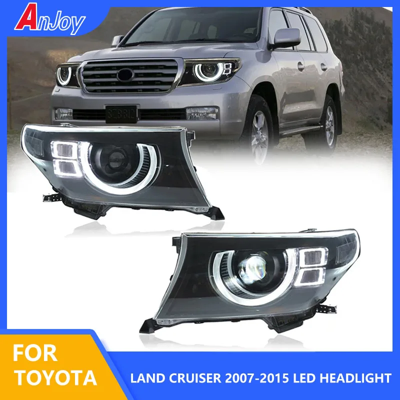 

Автомобильные фары для Toyota Land Cruiser 2007-2015 светодиодный передняя фара LC200 передняя фара Drl проектор Объектив Автомобильные аксессуары