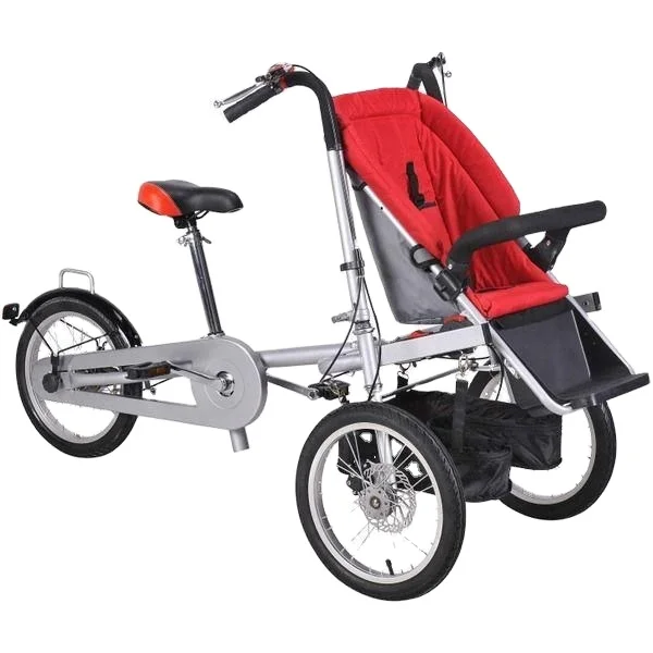 Mom Baby Stroller Bicycle Simple Folding Mother and Baby Bicycle Stroller