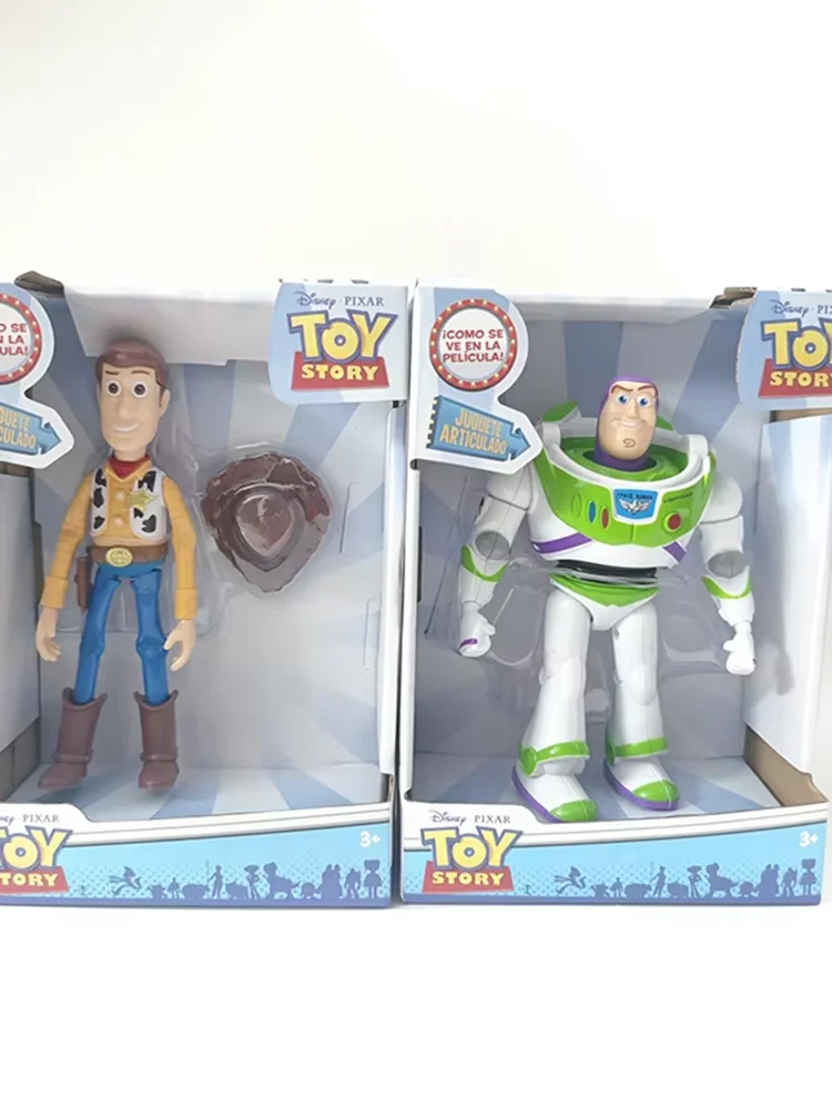 Süße Anime-Figur Buzz Lightyear Woody Desktop-Spielzeugmodell Ornament Puppe Sammlerstück Überraschungs-Geburtstagsgeschenk