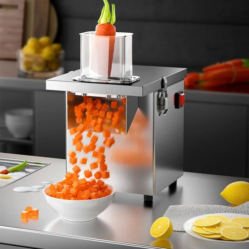 Cuber Commercial Potato Particles Radish Carrot Onion Shredded Vegetable Cutter Slice Electric Multifunctional Tool