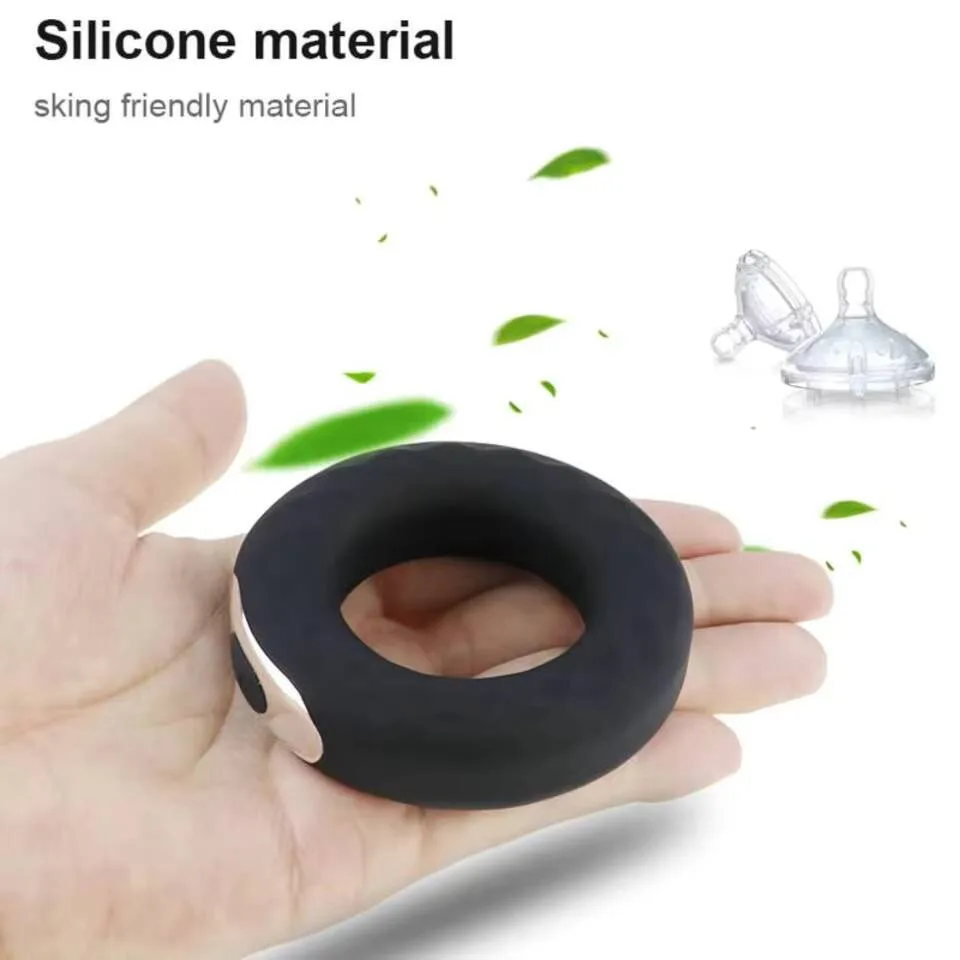 حلقات سيليكون هزازة للقضيب للرجال ، حلقات كوكرينغ هزازة ، تأخير القذف ، ألعاب جنسية للبالغين ، اهتزاز القضيب ، محسن المدرب ، حلقة دائرية ، 10 سرعة