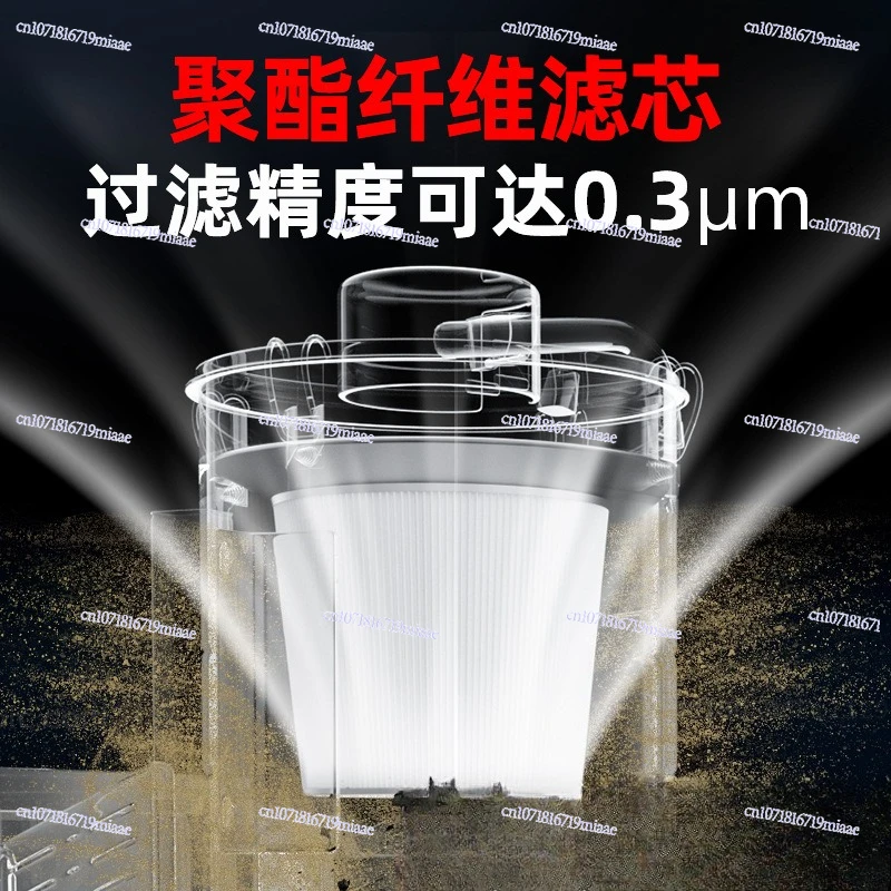 High-power industrial vacuum cleaner, powerful dust-absorbing iron filings dry and wet rechargeable vacuum cleaner for factory