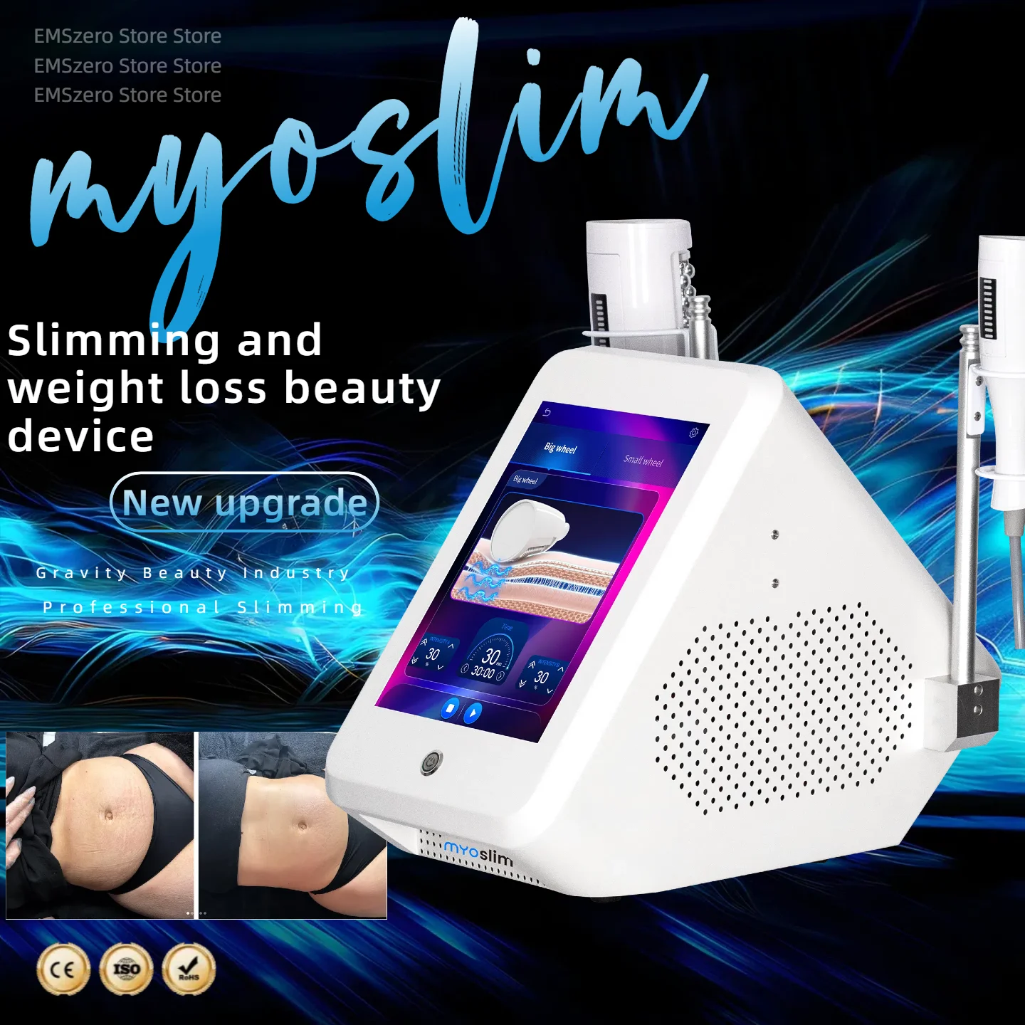 

Hot Selling slimming massage cellulite Body Facial Treatment 360 Degree Vibration Inner Ball Roller fat removal Machine