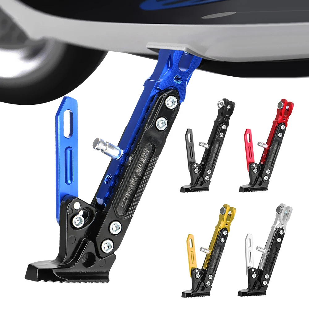 

Adjustable Kickstand Motorcycle Accessories Kick Stand Parking Bracket Foot Side Stand for Electric Motorbike Motorcycle CNC